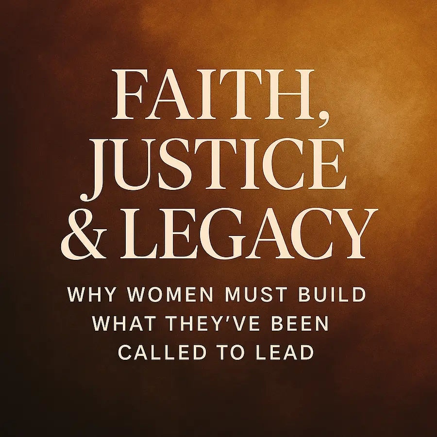 Faith, Justice & Legacy: Why Women Must Build What They’ve Been Called to Lead